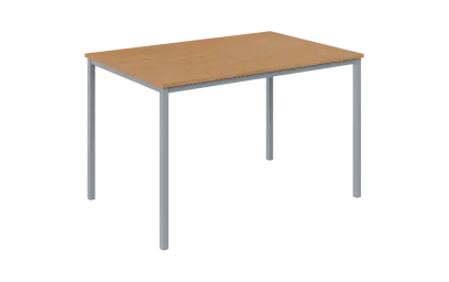 JPT 120 Jídelní stůl 1200 x 800 mm, deska buk Royal / podnož stříbrná